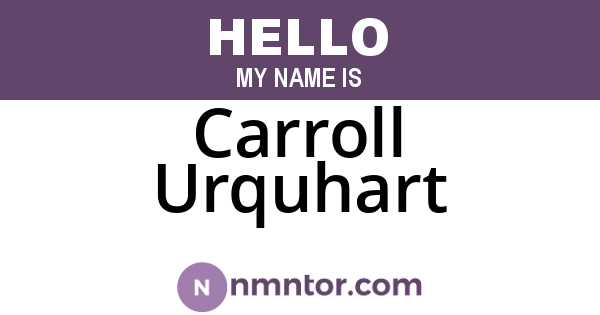Carroll Urquhart