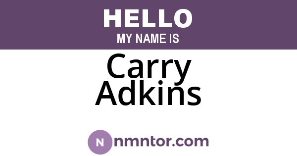Carry Adkins