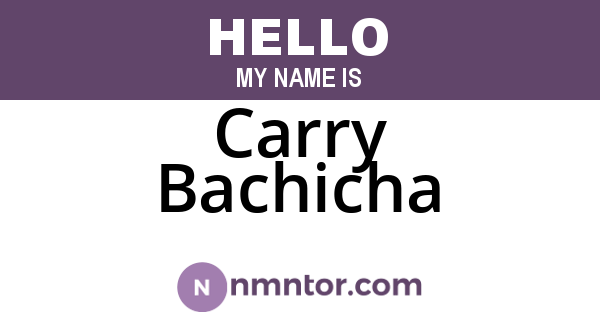 Carry Bachicha
