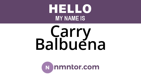 Carry Balbuena