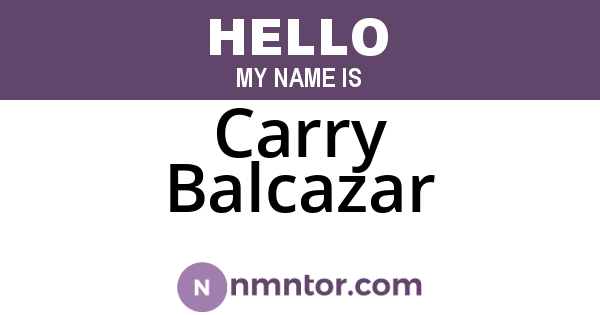 Carry Balcazar