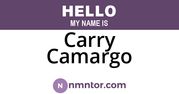 Carry Camargo