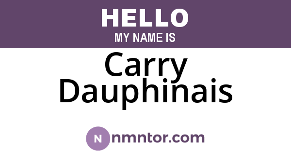 Carry Dauphinais