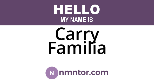 Carry Familia
