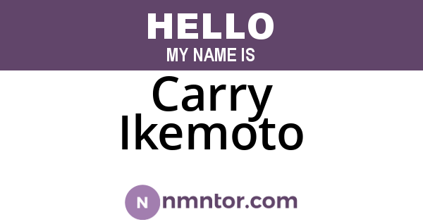 Carry Ikemoto