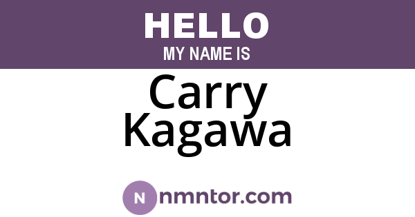 Carry Kagawa
