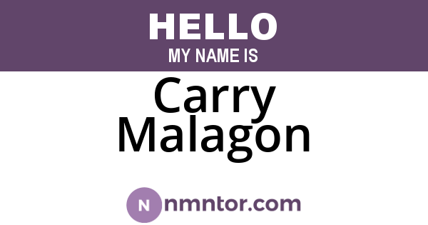 Carry Malagon