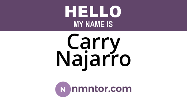 Carry Najarro