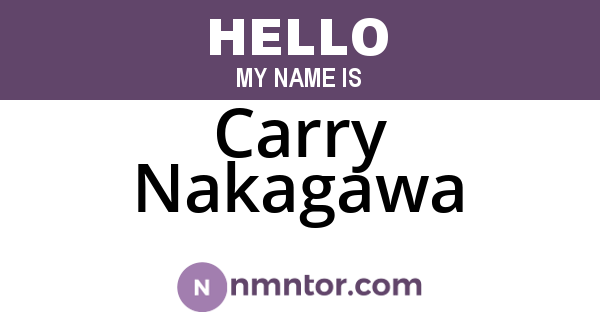 Carry Nakagawa