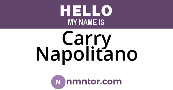 Carry Napolitano