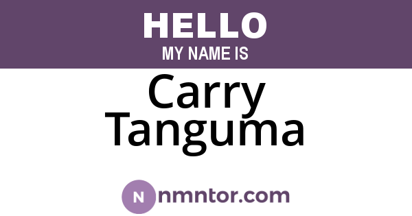 Carry Tanguma