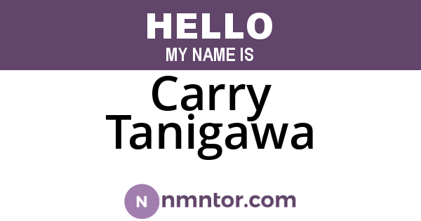 Carry Tanigawa