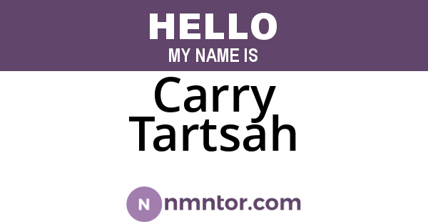 Carry Tartsah