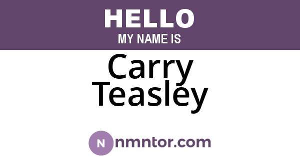 Carry Teasley