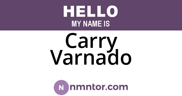 Carry Varnado