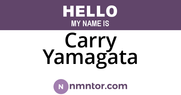 Carry Yamagata