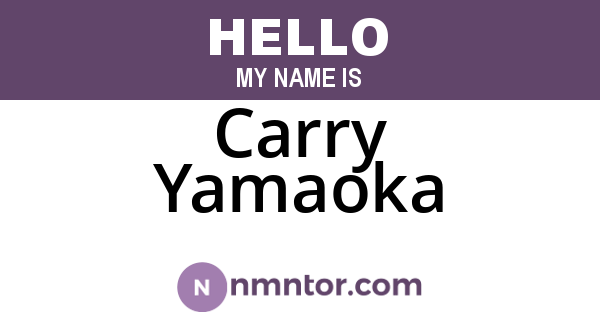 Carry Yamaoka