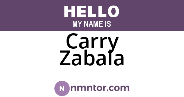 Carry Zabala
