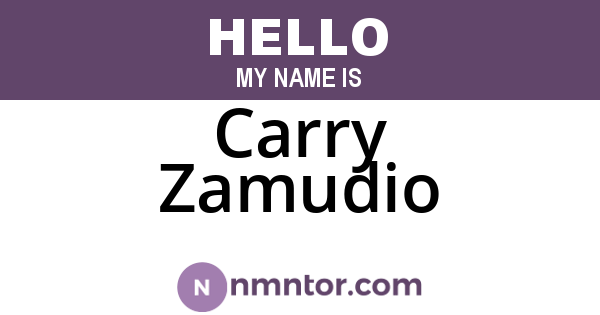 Carry Zamudio