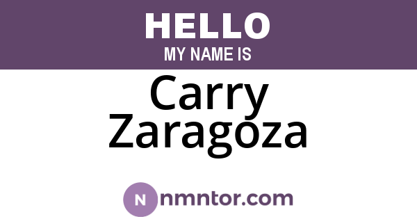 Carry Zaragoza