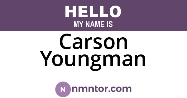 Carson Youngman