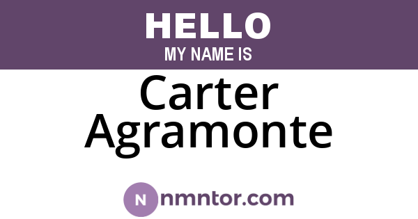 Carter Agramonte