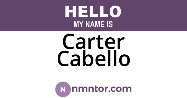 Carter Cabello