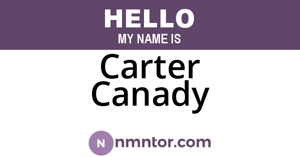 Carter Canady
