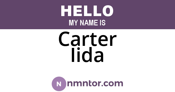 Carter Iida