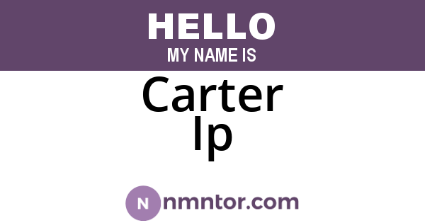 Carter Ip
