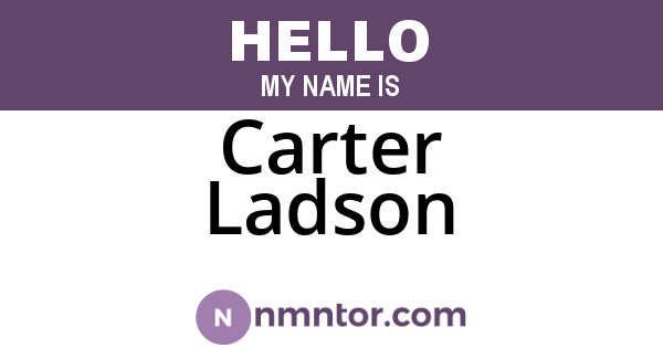 Carter Ladson