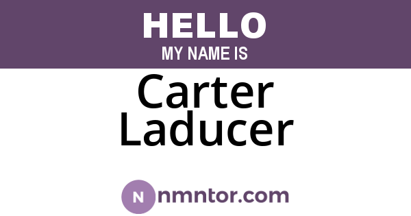 Carter Laducer
