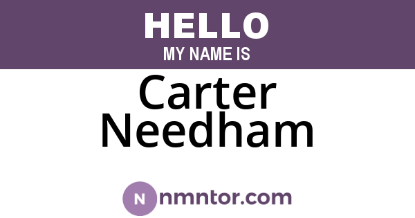 Carter Needham