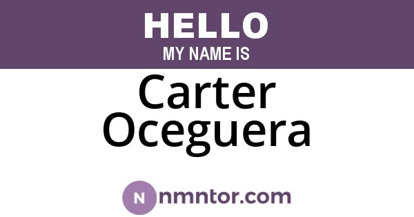 Carter Oceguera