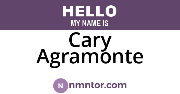 Cary Agramonte