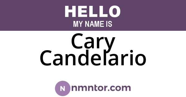 Cary Candelario