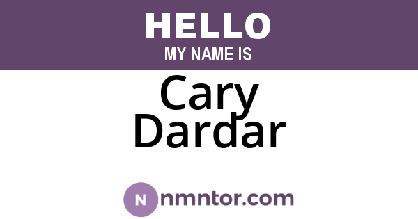 Cary Dardar