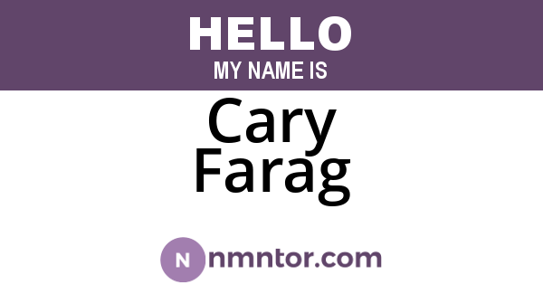 Cary Farag