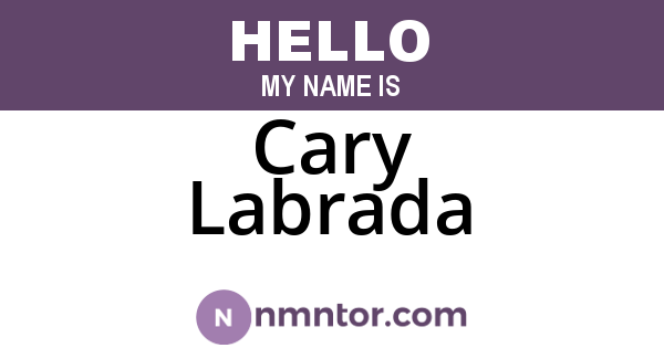 Cary Labrada