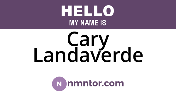 Cary Landaverde