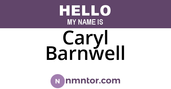 Caryl Barnwell