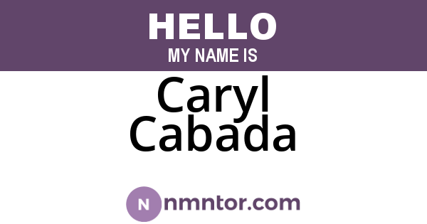 Caryl Cabada