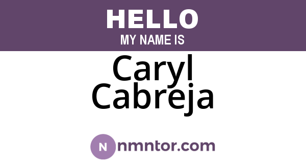 Caryl Cabreja