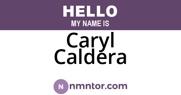 Caryl Caldera