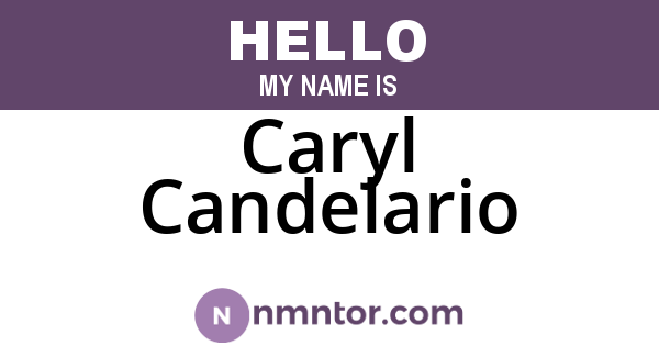 Caryl Candelario