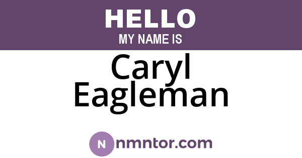 Caryl Eagleman
