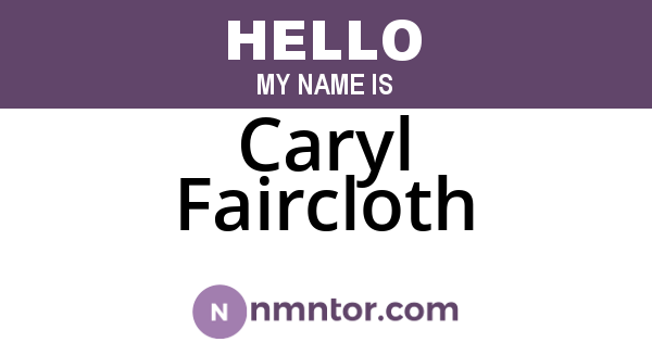 Caryl Faircloth
