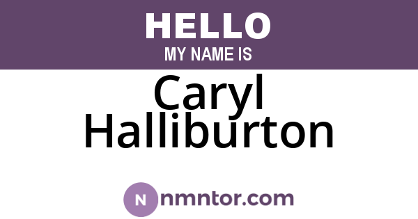 Caryl Halliburton