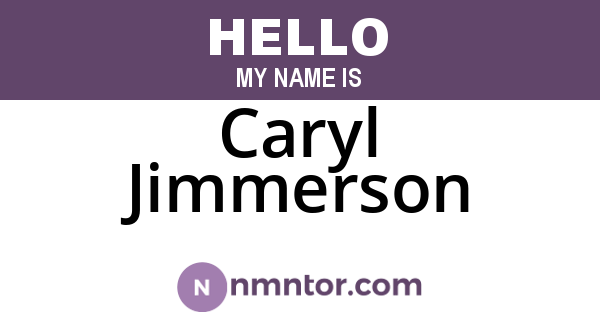 Caryl Jimmerson
