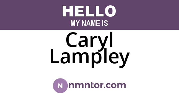 Caryl Lampley